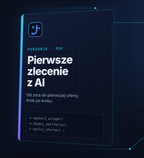 Poradnik PDF Pierwsze zlecenie z AI